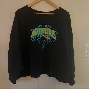 Old Navy Brooklyn Notorious B.I.G. Black Crewneck Graphic Sweatshirt Size 2X